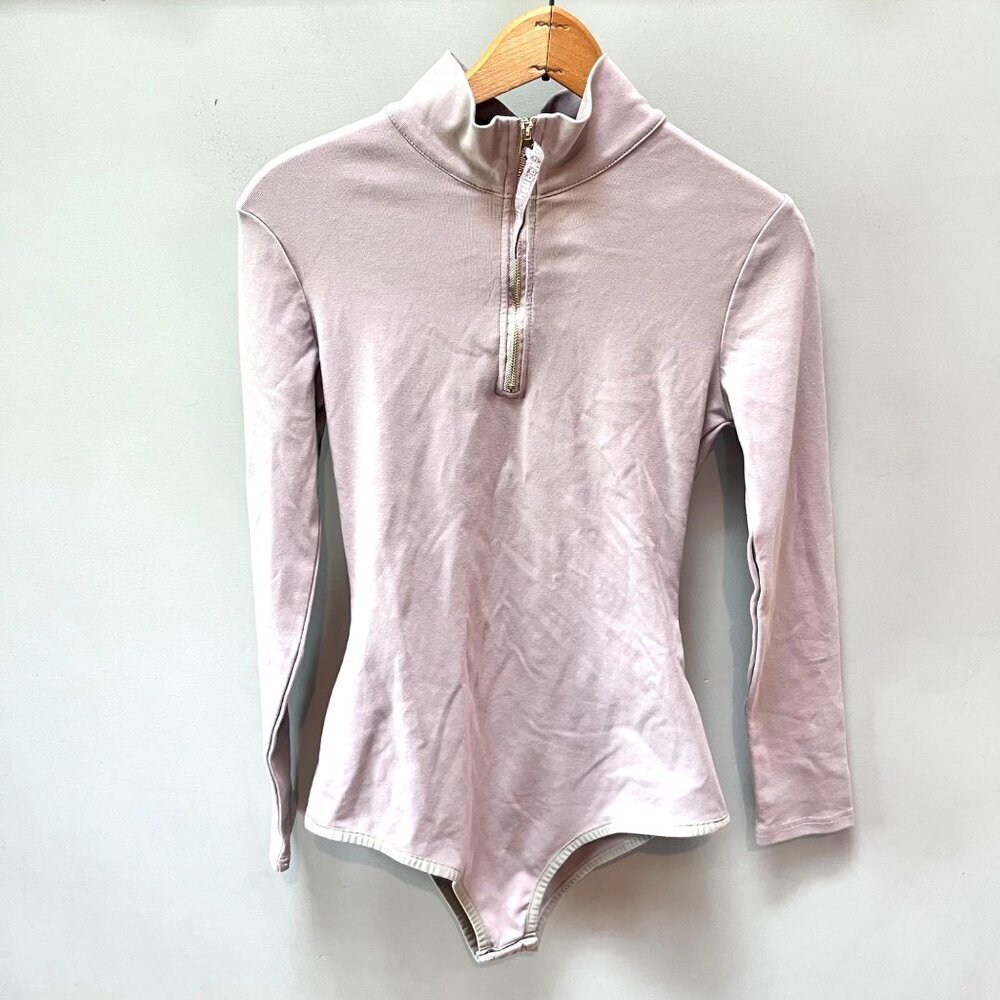 Hellbent Recklessly Determined Women's Zip-Up Long Sleeve Bodysuit S‎ 95% Cotton